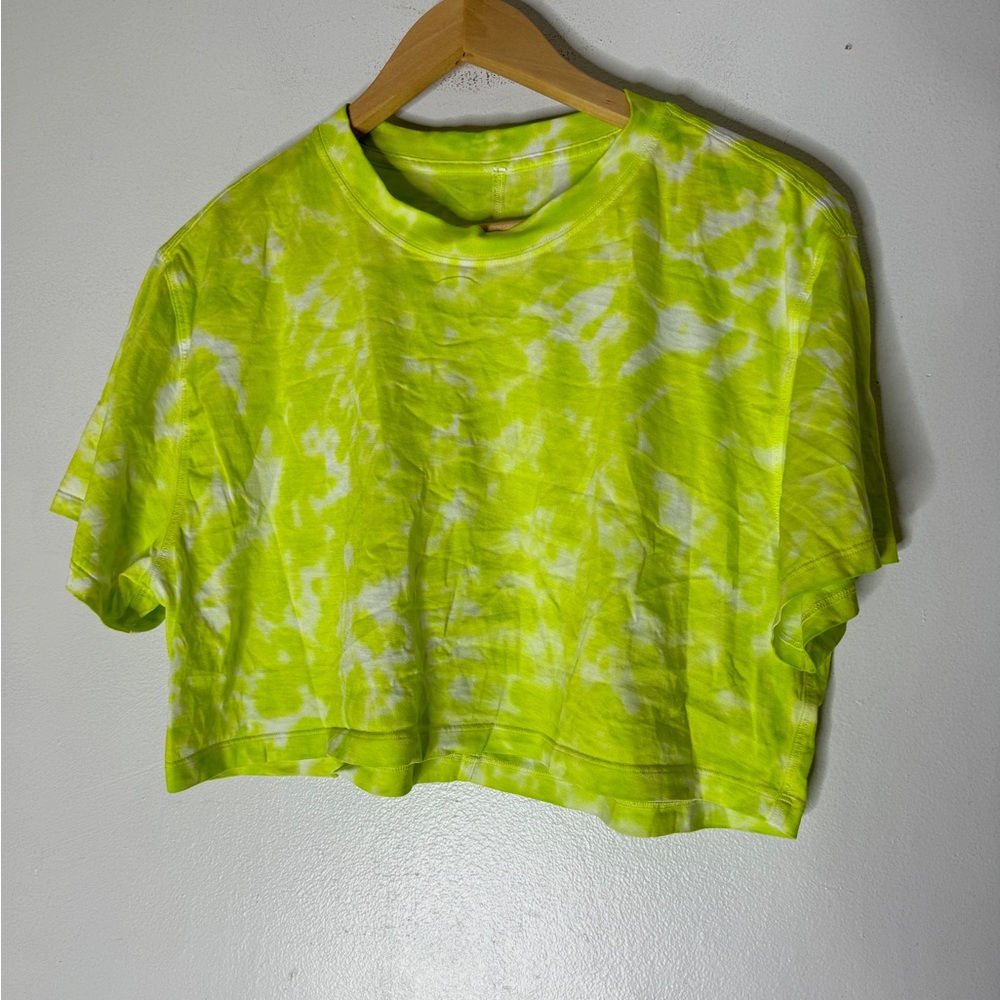 lululemon athletica Lime Tie-Dye Short Sleeve Tee